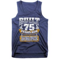 Funny 75th Birthday Present Shirt B-Day Gift Saying Age 75 Year Joke Tank Top