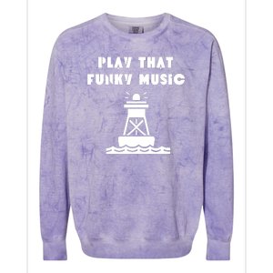 Funny 70s Retro Disco Play That Funky Music Colorblast Crewneck Sweatshirt