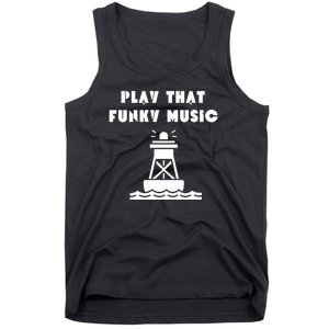 Funny 70s Retro Disco Play That Funky Music Tank Top