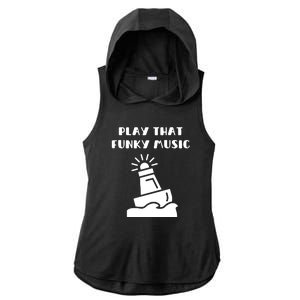 Funny 70s Retro Disco Play That Funky Music Ladies PosiCharge Tri-Blend Wicking Draft Hoodie Tank