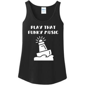 Funny 70s Retro Disco Play That Funky Music Ladies Essential Tank