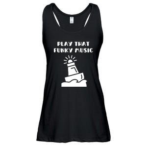 Funny 70s Retro Disco Play That Funky Music Ladies Essential Flowy Tank