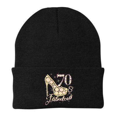 Fabulous & 70 Sparkly Heel 70th Birthday Beanie