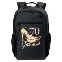 Fabulous & 70 Sparkly Heel 70th Birthday Backpack