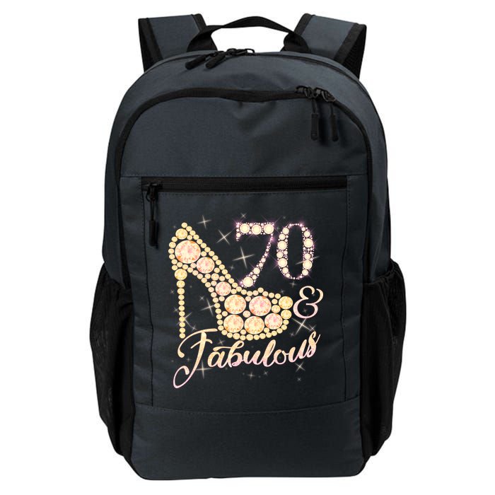 Fabulous & 70 Sparkly Heel 70th Birthday Backpack