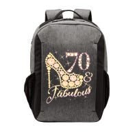 Fabulous & 70 Sparkly Heel 70th Birthday Vector Backpack