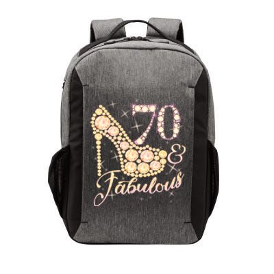 Fabulous & 70 Sparkly Heel 70th Birthday Vector Backpack