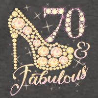 Fabulous & 70 Sparkly Heel 70th Birthday Vector Backpack