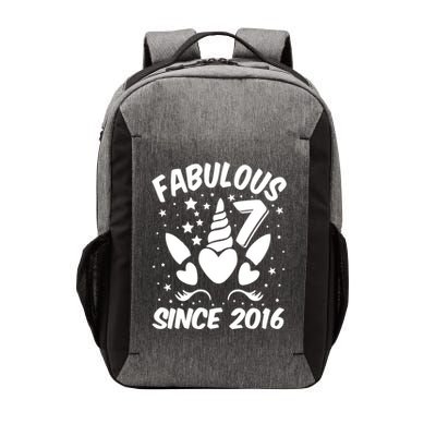 Fabulous 7 Since 2016 Unicorn Birthday Vector Backpack
