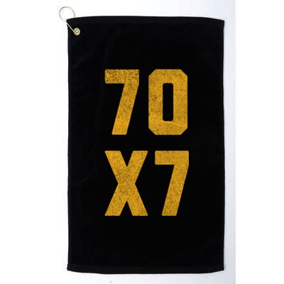 Forgiven 70 X 7 Bible Forgive Verse Christian Forgiveness Gift Platinum Collection Golf Towel