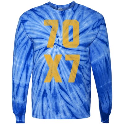 Forgiven 70 X 7 Bible Forgive Verse Christian Forgiveness Gift Tie-Dye Long Sleeve Shirt