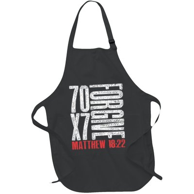 Forgive 70 X 7 Times Seventy Times Seven Jesus Matthew 1822 Apron