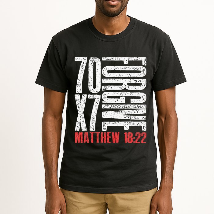 Forgive 70 X 7 Times Seventy Times Seven Jesus Matthew 1822 Tall T-Shirt