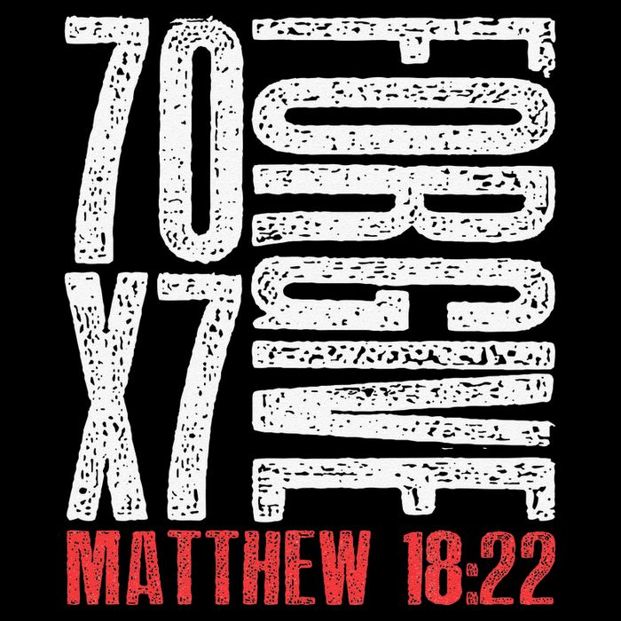 Forgive 70 X 7 Times Seventy Times Seven Jesus Matthew 1822 Backpack