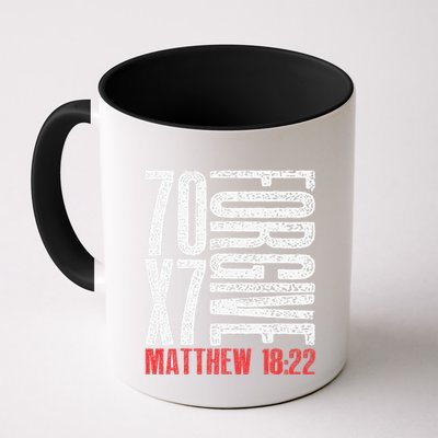 Forgive 70 X 7 Times Seventy Times Seven Jesus Matthew 1822 Mug