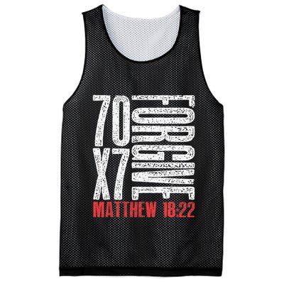 Forgive 70 X 7 Times Seventy Times Seven Jesus Matthew 1822 Mesh Reversible Basketball Jersey Tank