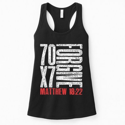 Forgive 70 X 7 Times Seventy Times Seven Jesus Matthew 1822 Womens Tank Top