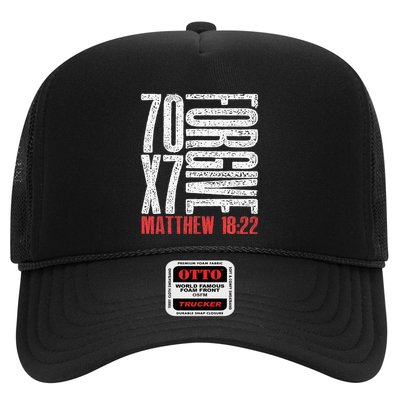 Forgive 70 X 7 Times Seventy Times Seven Jesus Matthew 1822 Trucker Hat