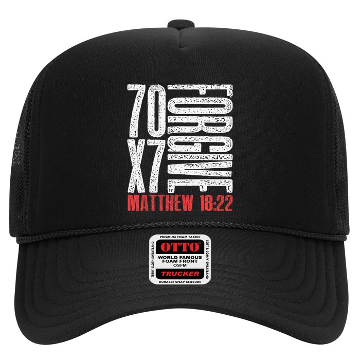 Forgive 70 X 7 Times Seventy Times Seven Jesus Matthew 1822 Trucker Hat