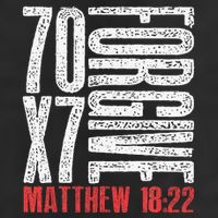 Forgive 70 X 7 Times Seventy Times Seven Jesus Matthew 1822 Trucker Hat