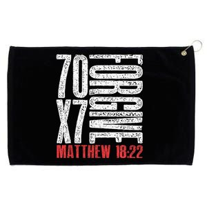 Forgive 70 X 7 Times Seventy Times Seven Jesus Matthew 1822 Grommeted Golf Towel