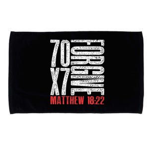 Forgive 70 X 7 Times Seventy Times Seven Jesus Matthew 1822 Microfiber Hand Towel