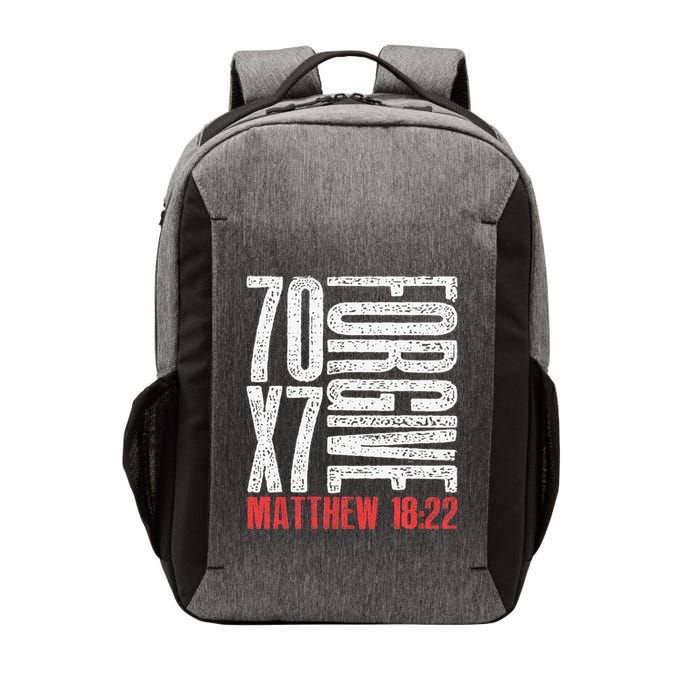 Forgive 70 X 7 Times Seventy Times Seven Jesus Matthew 1822 Vector Backpack