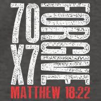 Forgive 70 X 7 Times Seventy Times Seven Jesus Matthew 1822 Vector Backpack