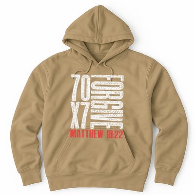 Forgive 70 X 7 Times Seventy Times Seven Jesus Matthew 1822 Hoodie