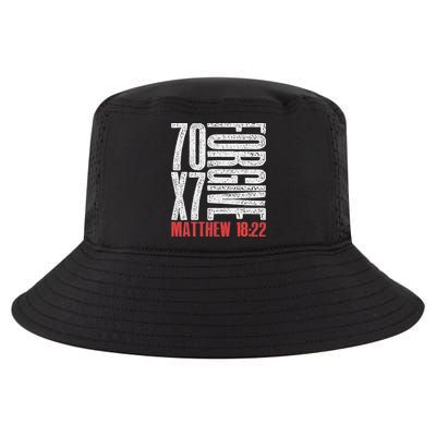 Forgive 70 X 7 Times Seventy Times Seven Jesus Matthew 1822 Cool Comfort Performance Bucket Hat