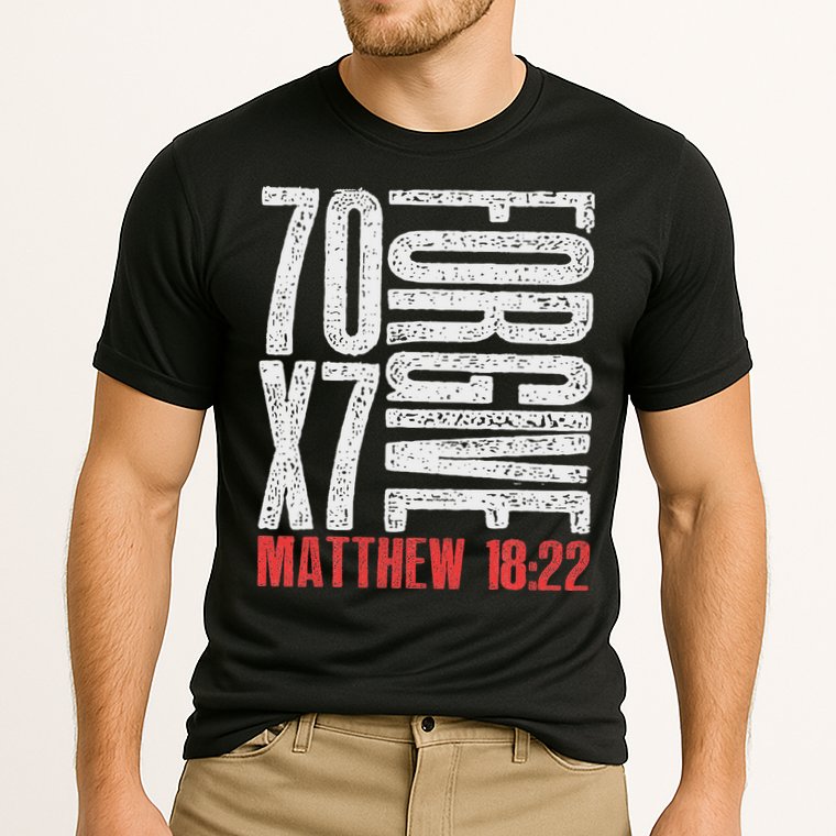 Forgive 70 X 7 Times Seventy Times Seven Jesus Matthew 1822 Cooling Performance Crew T-Shirt
