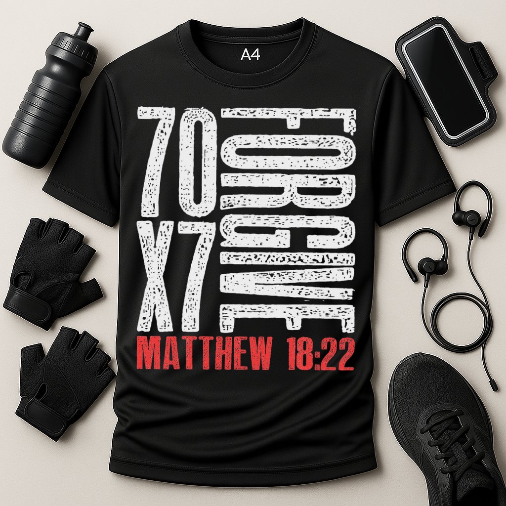 Forgive 70 X 7 Times Seventy Times Seven Jesus Matthew 1822 Cooling Performance Crew T-Shirt