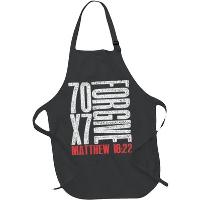 Forgive 70 X 7 Times Seventy Times Seven Jesus Matthew 1822 Apron