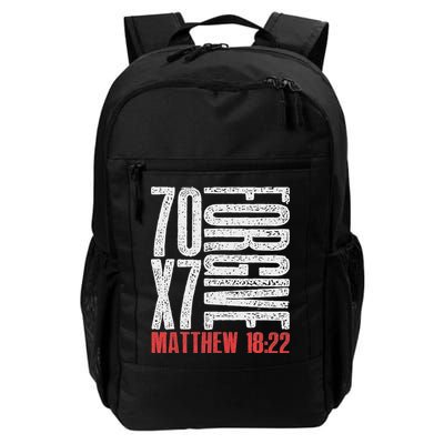 Forgive 70 X 7 Times Seventy Times Seven Jesus Matthew 1822 Backpack