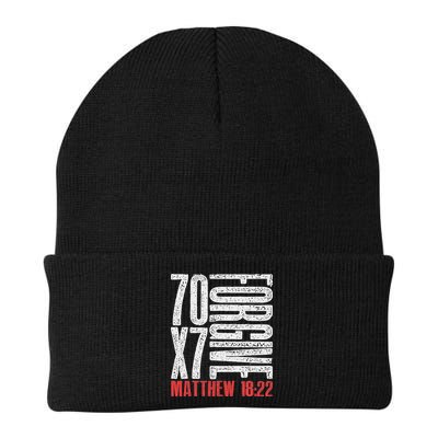 Forgive 70 X 7 Times Seventy Times Seven Jesus Matthew 1822 Beanie
