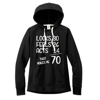 Funny 70 Year Old 70th Birthday Born In 1953 Women's Fleece Hoodie