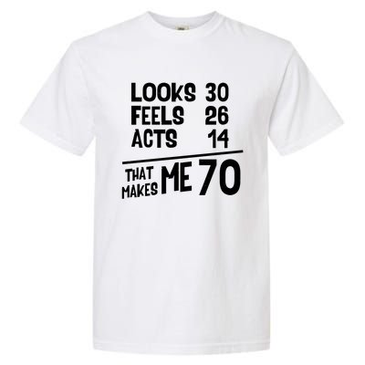 Funny 70 Year Old Joke Birthday Cute 70th Fabulous Humor Gift Garment-Dyed Heavyweight T-Shirt