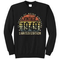 Funny 75 Year Old Gifts Vintage 1949 Limited Edition 75th Birthday Tall Sweatshirt