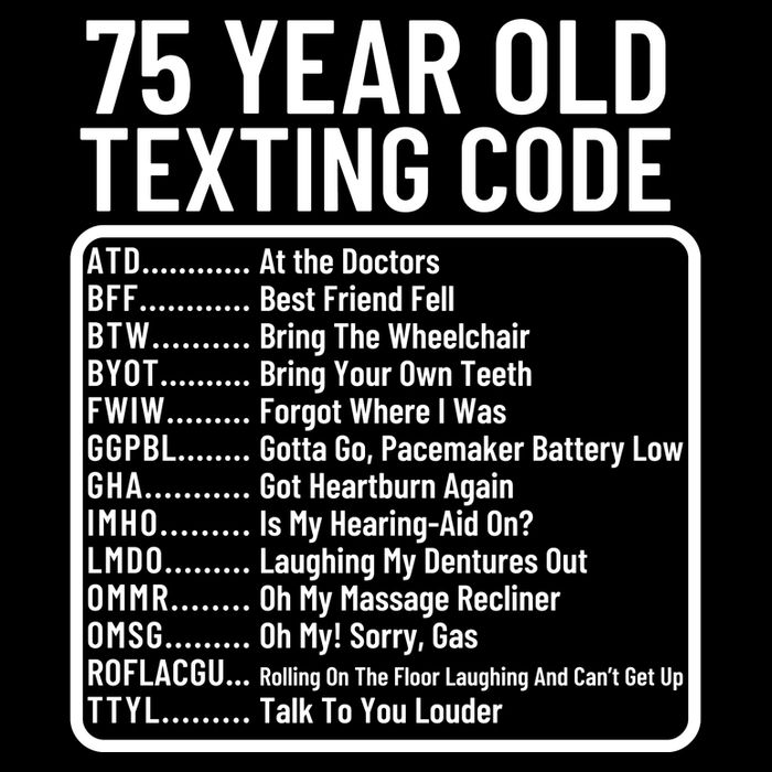 Funny 75 Year Old Texting Code Birthday 16 in Basic Backpack