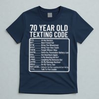 Funny 70 Year Old Texting Code Birthday T-Shirt