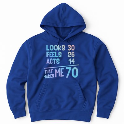 Funny 70 Year Old Joke Birthday Cute 70th Fabulous Humor Gift Hoodie
