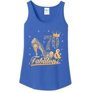 Funny 70 Years Old Joke Birthday Cute 70th Fabulous Crown Meaningful Gift Ladies Essential Tank