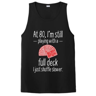 Funny 80th Birthday Gift 80 Year Old Cards PosiCharge Competitor Tank