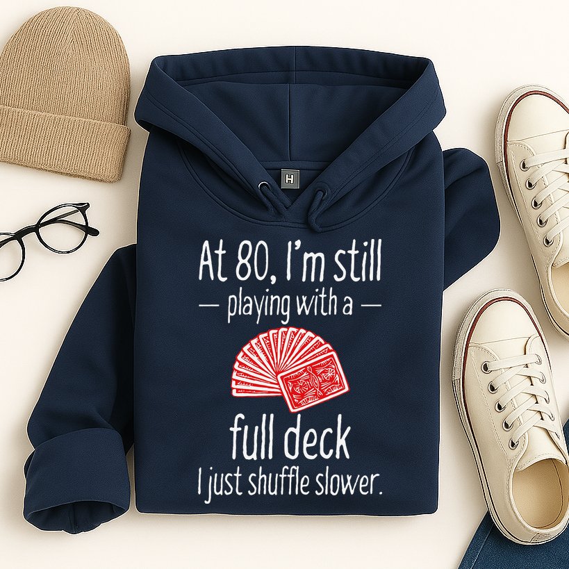Funny 80th Birthday Gift 80 Year Old Cards Hoodie