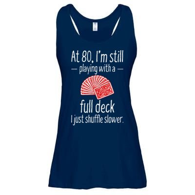 Funny 80th Birthday Gift 80 Year Old Cards Ladies Essential Flowy Tank