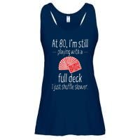 Funny 80th Birthday Gift 80 Year Old Cards Ladies Essential Flowy Tank