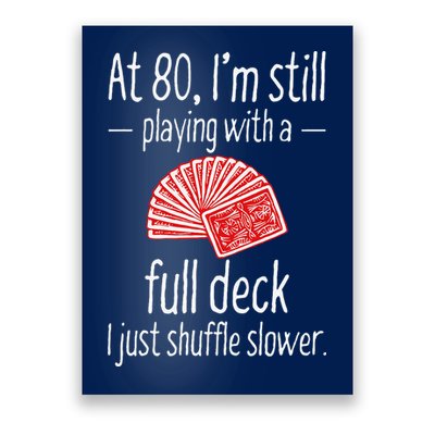 Funny 80th Birthday Gift 80 Year Old Cards Poster
