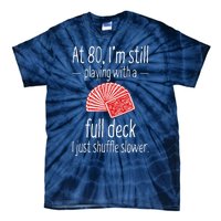 Funny 80th Birthday Gift 80 Year Old Cards Tie-Dye T-Shirt