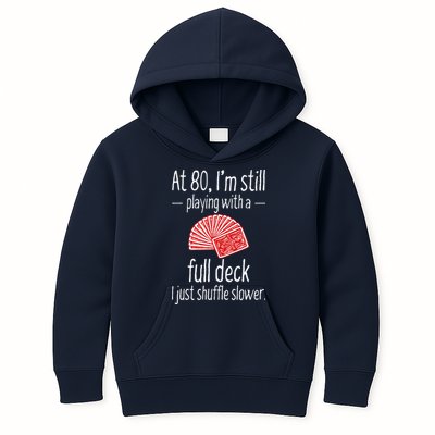 Funny 80th Birthday Gift 80 Year Old Cards Kids Hoodie