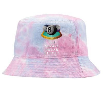 Funny 8 Ball Billiards Player Aim Shoot Swear Repeat Gift Tie-Dyed Bucket Hat